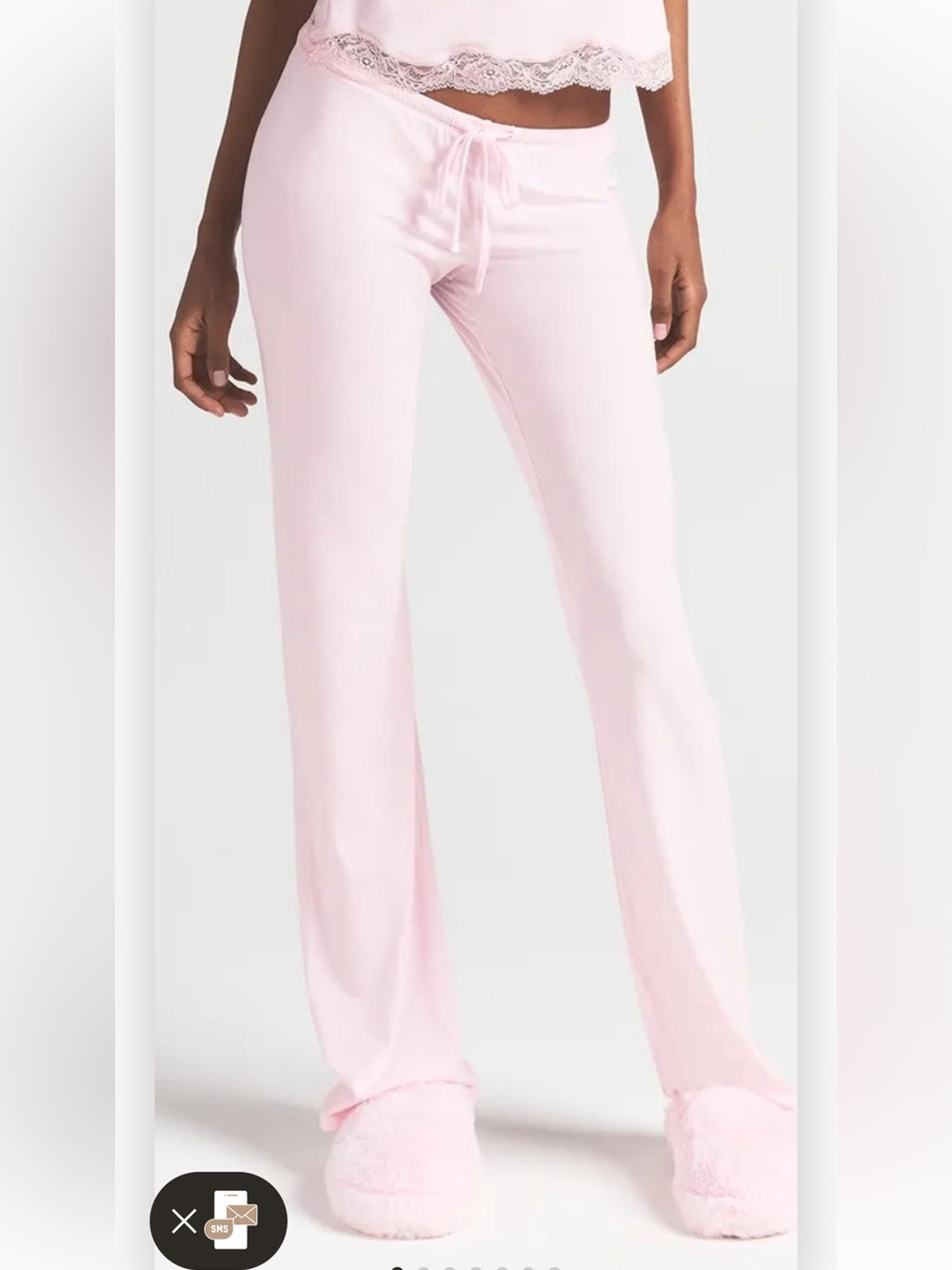 SKIMS Soft Light Pink Flare Lounge Pants